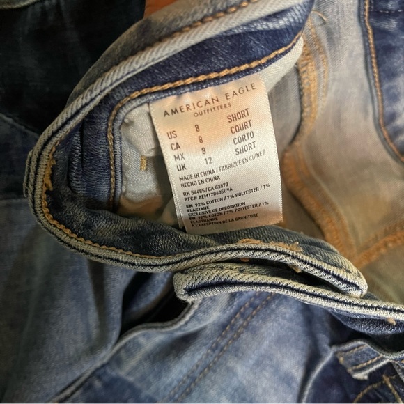 American Eagle high rise jegging cropped jeans size 8 - Picture 6 of 6